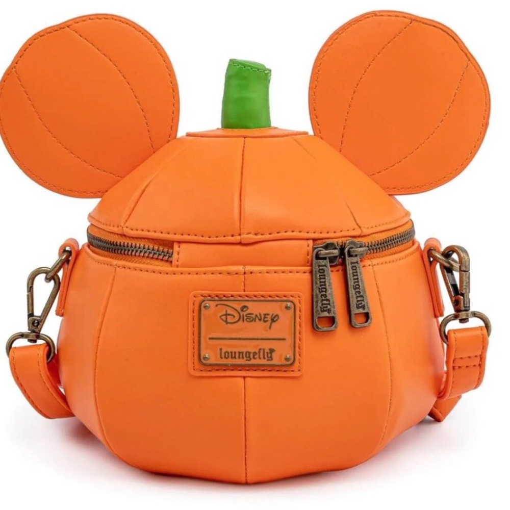 Loungefly Disney Mickey-O-Lantern Crossbody Pumpkin Crossbody Bag - Picture 5 of 7